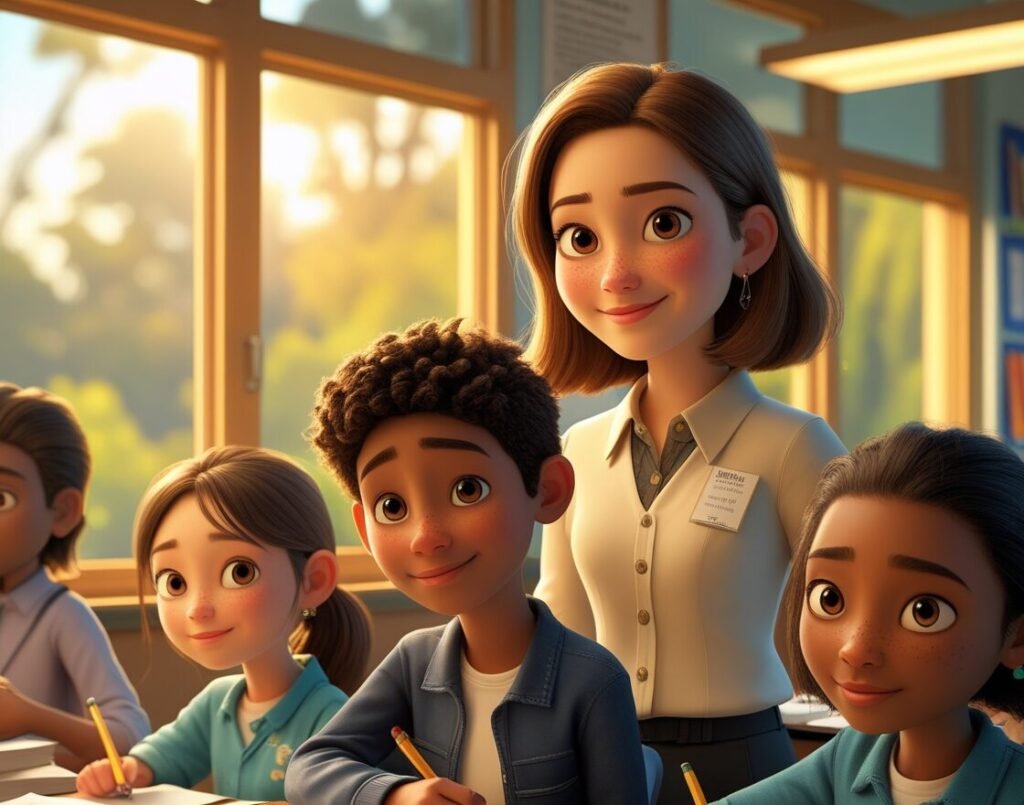 leonardo phoenix 10 pixar style a serene academic setting depi 2